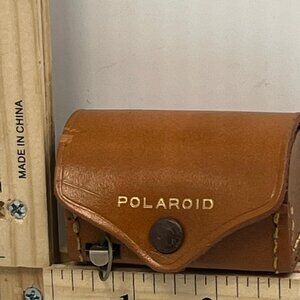 Vintage Polaroid Camera Leather Case with Flashbar Holder for SX-70 Cameras